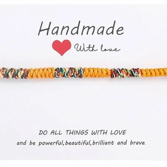 Lucky Buddhist Monk Bracelets- (2 bracelets in set 1 yellow and 1) unisex - Picture 3 of 15